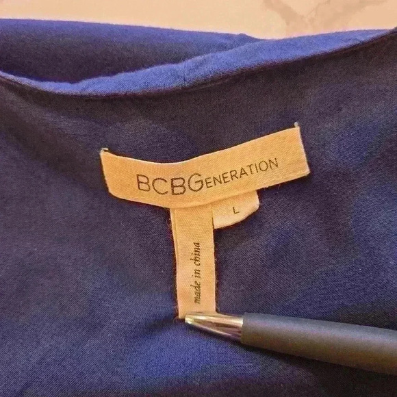 BCBGeneration Womens Romper Style Sleeveless Dress Royal Blue Size Large - Picture 9 of 10